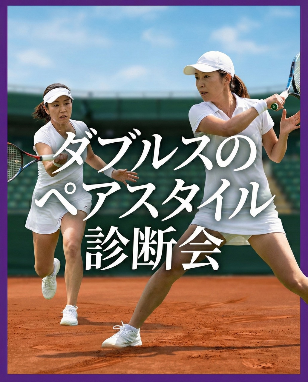 Tennis Doubles Match